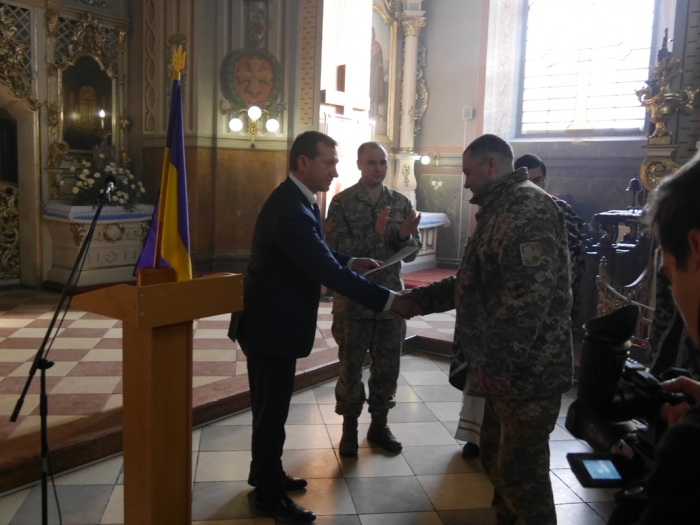 25-ту річницю Збройних Сил України відзначили в Ужгородському Кафедральному соборі