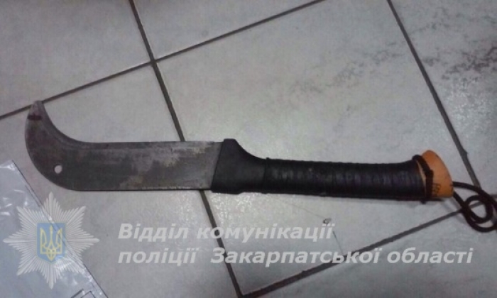 Закарпатець возив із собою в машині мачете і метамфетамін