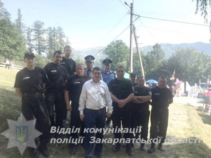 Два десятки поліцейських вдень і вночі охороняли порядок на "Гуцульській бриндзі"