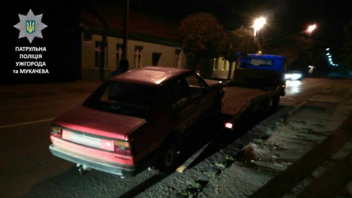 В Ужгороді п’яний водій несподівано спробував втекти від патрульних