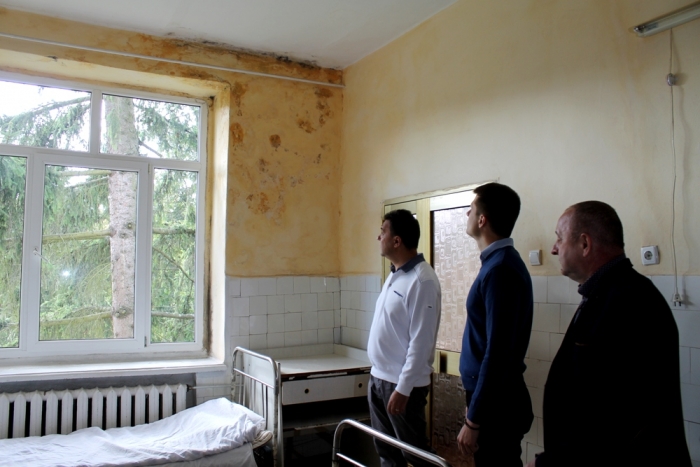 Голову Закарпатської облради шокував грибок у палатах Хустської райлікарні