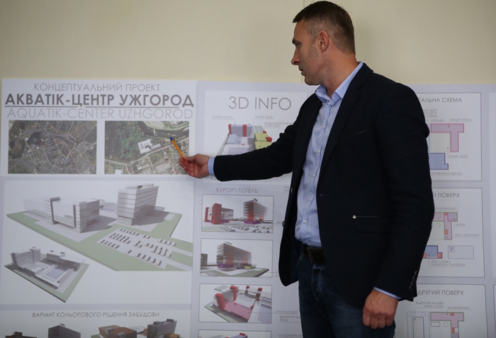 Роберт Левицький презентує «Акватік-Центр Ужгород»