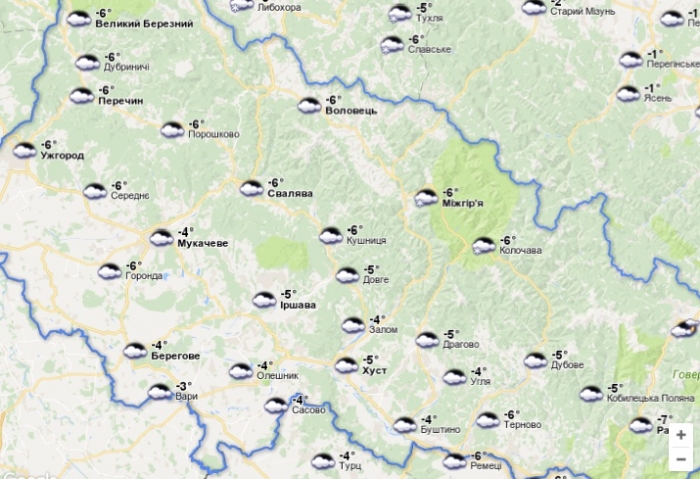 Погода на вихідні: Закарпаття підморозить, сніг буде тільки в горах