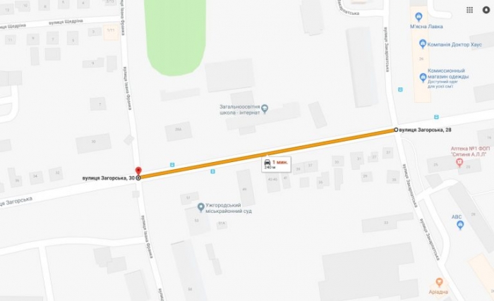 До уваги водіїв у місті Ужгороді!