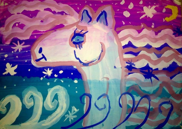 В Ужгороді кінь Дайміо започаткував мистецький аукціон «Твори добро»