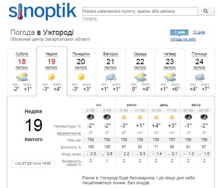 Завтра зранку Закарпаття накриє туман