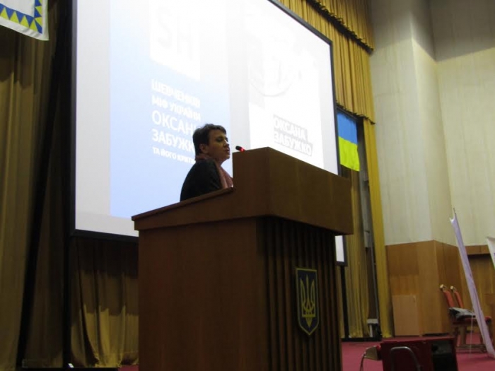 Забужко в Ужгороді провела метафізичні паралелі, які давно свідчили про майбутні події в Росії та Україні