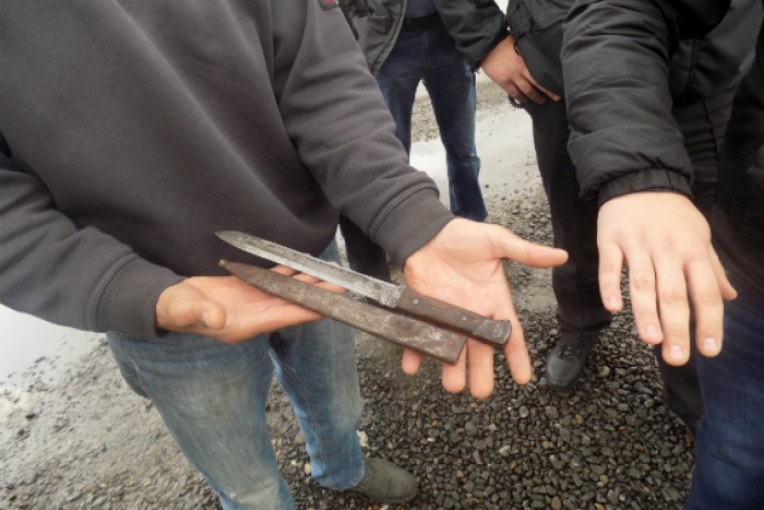 Затриманий закарпатець продавав "холодну зброю"