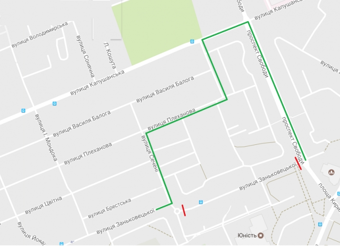 Наступного тижня розпочнуть перший етап асфальтування вулиці Заньковецької в Ужгороді