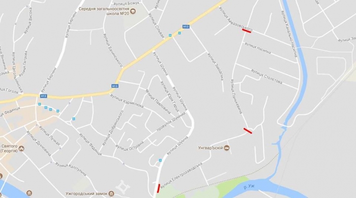 Через обрізку дерев перекриють вулицю Електрозаводську в Ужгороді