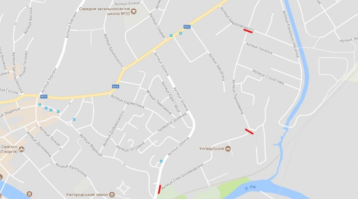 До уваги водіїв в Ужгороді: як об’їхати Електрозаводську, перекриту на завтра