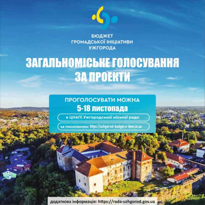 Якому проекту Бюджету громадської ініціативи Ужгорода надаєте перевагу саме ви?