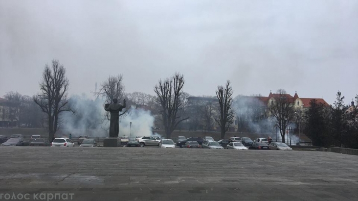 Черговий підпал влаштував "хтось" у центрі Ужгорода