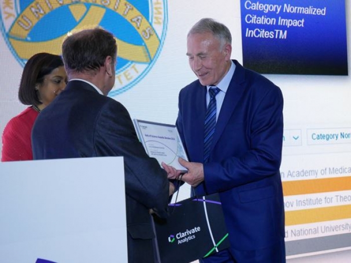 Ужгородський університет – лауреат премії Web of Science Award 2018