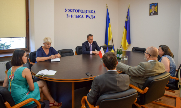 Ужгородський міський голова Богдан Андріїв напередодні зустрівся з Генеральним консулом Республіки Польща у Львові Рафалом Вольським
