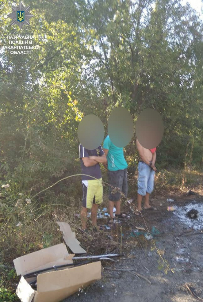 Сумнівний заробіток: поліція зловила трьох мукачівців, що вкрали кабель на 30 тис. гривень