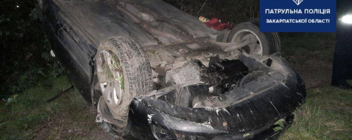ДТП на Мукачівщині: травмовані троє пасажирів