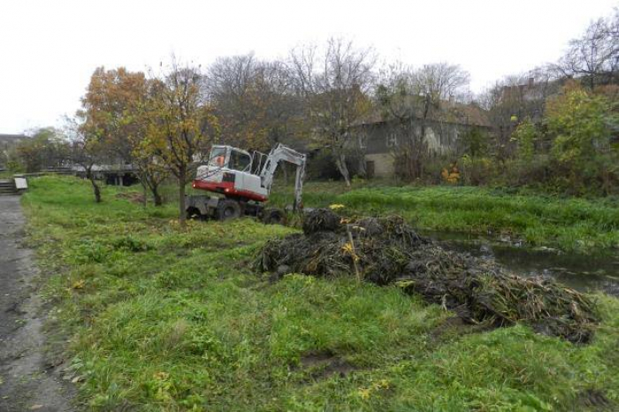 У Берегові розпочали очищення каналу Верке