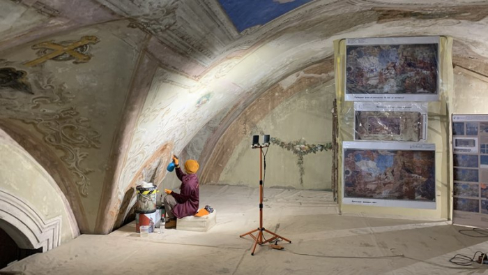 Реставраційні роботи тривають в Ужгородському греко-католицькому соборі (ВІДЕО)
