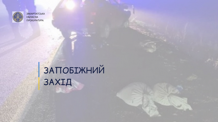 ДТП зі смертельними наслідками на Іршавщині: підозрюваного водія взято під варту
