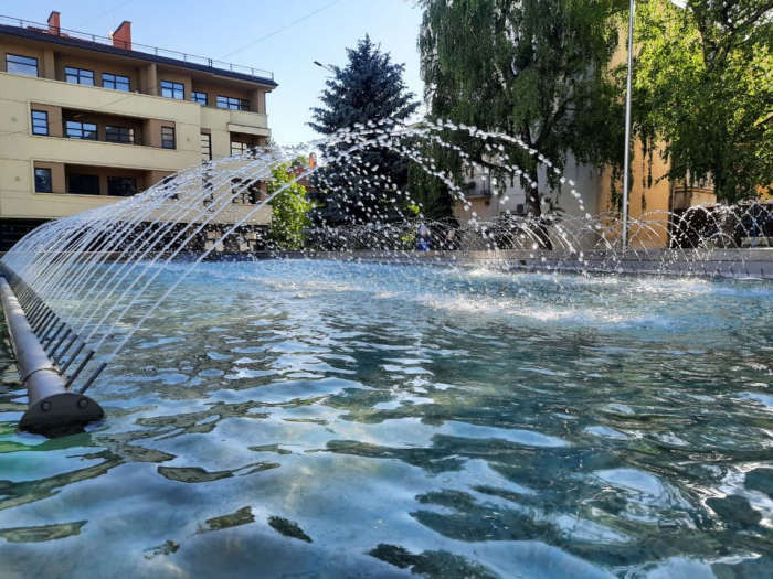 Ще одне затишне місце Ужгорода: в місті запрацював водограй (ФОТОФАКТ)