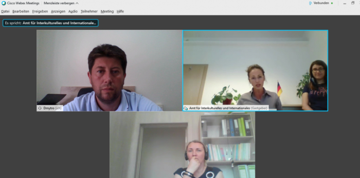 Фахівці Ужгородської міськради дискутували з колегами з Дармштадта про стан справ щодо COVID-19