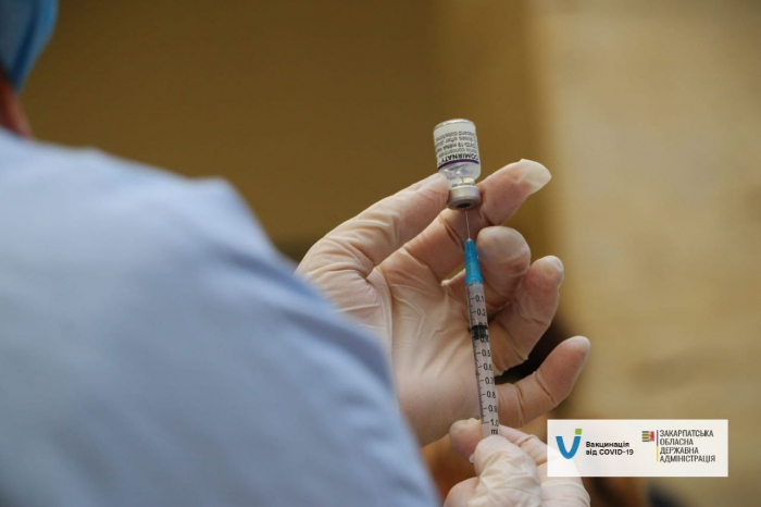 За добу від COVID-19 імунізувалося понад 5 тисяч закарпатців