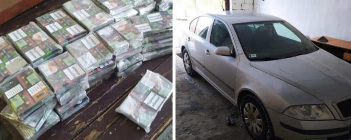 178 пачок цигарок виявили закарпатські прикордонники у автомобілі іноземця