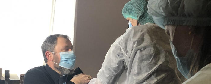 В Ужгороді вакцинували священників греко-католицького кафедрального собору