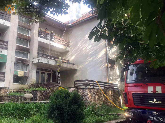 У Міжгір‘ї горіла закинута турбаза