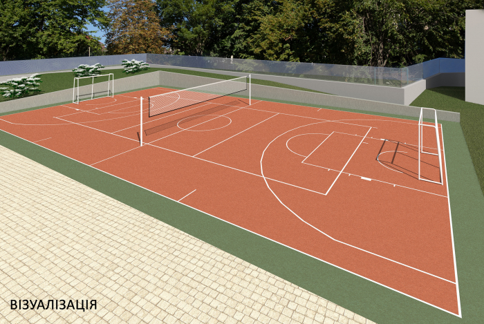 Мультифункціональний спортивний майданчик будують в ужгородській школі №1