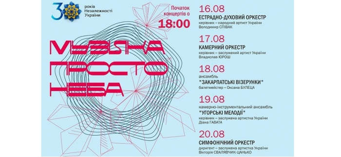 В Ужгороді відбудуться концерти “Музика просто неба”