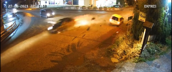 ДТП на Закарпатті: момент зіткнення потрапив на камеру (ВІДЕО)