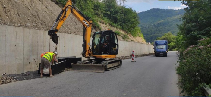 На Рахівщині завершують будівництво однієї з найдовших підпірних стінок в області