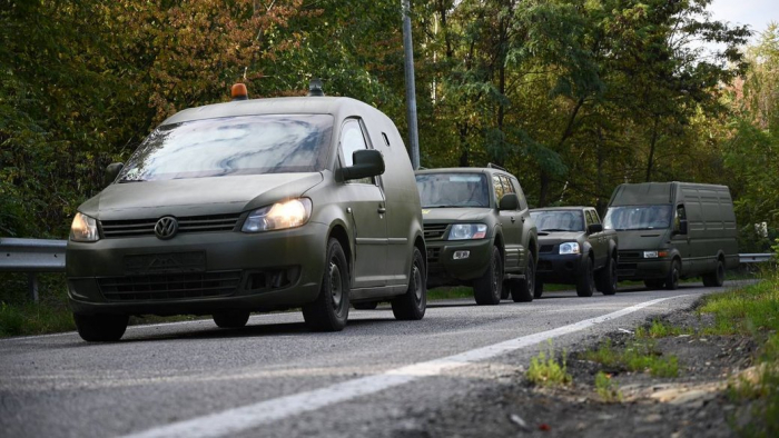 Закарпатській 128-й бригаді передали 8 автівок, які використовуватимуть на Херсонщині