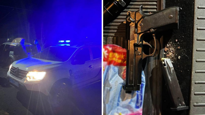 Через звуки пострілів на одній з вулиць Ужгорода поліцейські затримали чоловіка