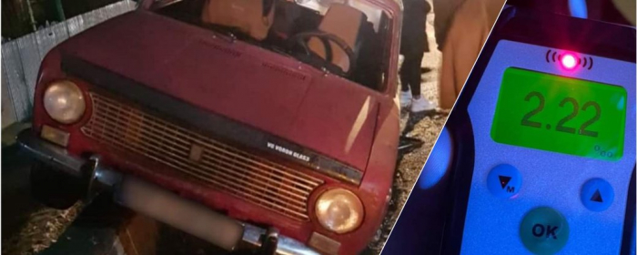 2,22 проміле: в Ужгороді нетверезий водій виїхав на бордюр мосту 