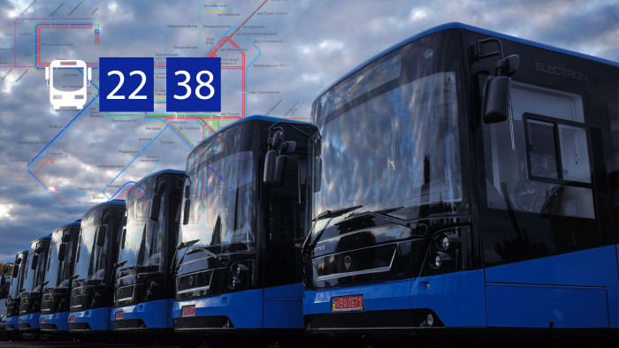 Актуальний графік руху комунальних автобусів на маршрутах №№22 та 38 в Ужгороді у будні