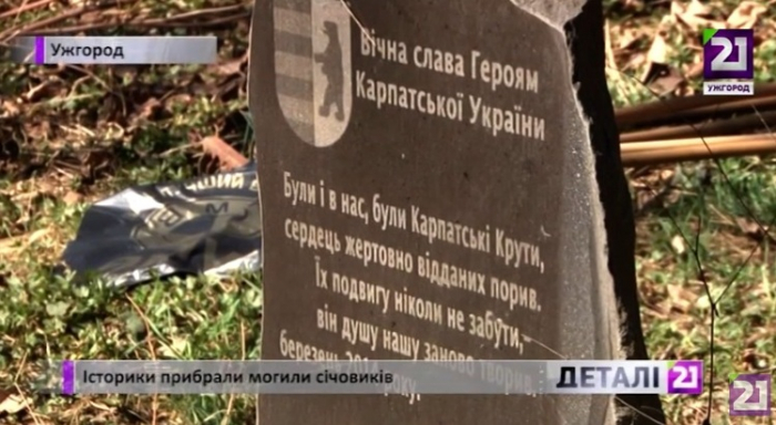 В Ужгороді історики прибрали могили січовиків (ВІДЕО)