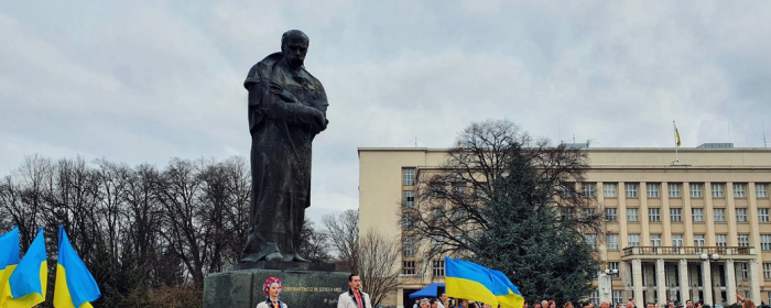 Концерт до 208-ї річниці з Дня народження Тараса Шевченка провели в Ужгороді