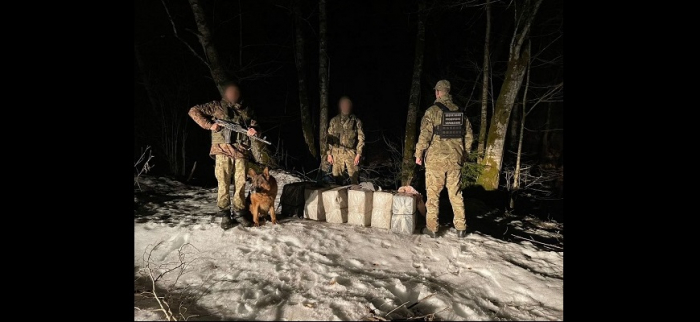 На Закарпатті прикордонники знайшли сховок із сигаретами