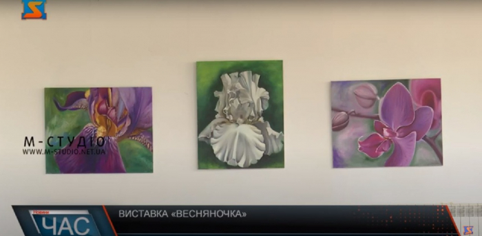 В Ужгороді триває персональна виставка Марини Чопей “Весняночка” на підтримку 128-ї бригади (ВІДЕО)