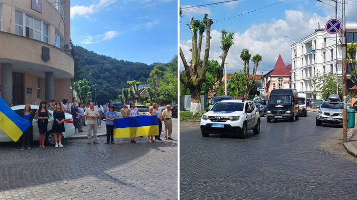 На Закарпатті прощаються із загиблим на війні військовим Володимиром Фляшком