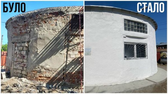 В Ужгороді міський водоканал зробив капітальний ремонт фасаду та покриття покрівлі каналізаційної насосної станції КНС-9