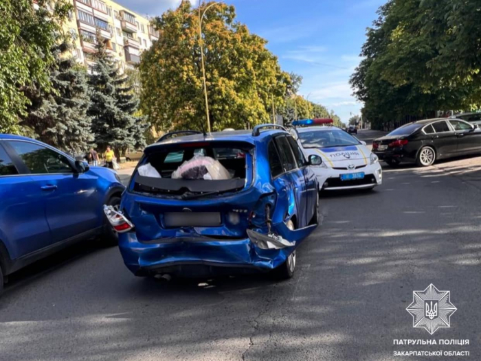 Закарпатські патрульні притягнули до відповідальності нетверезого водія, який вчинив ДТП