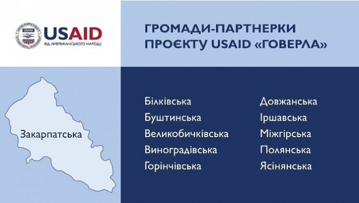 10 громад Закарпаття стали партнерками Проєкту USAID