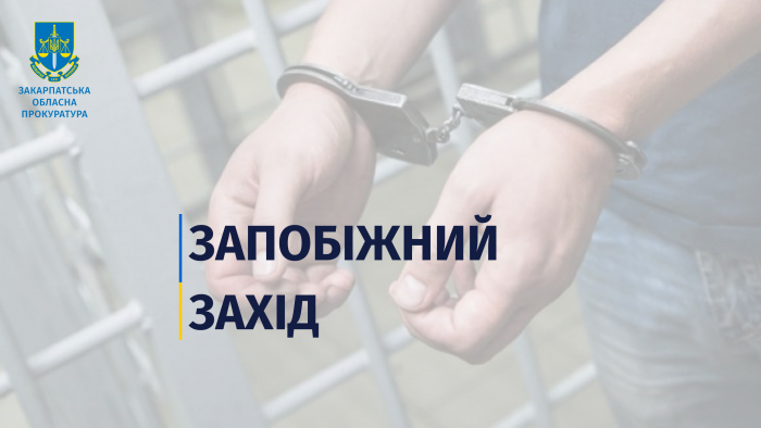 На Закарпатті взяли під варту чоловіка за підозрою у скоєнні розбійного нападу