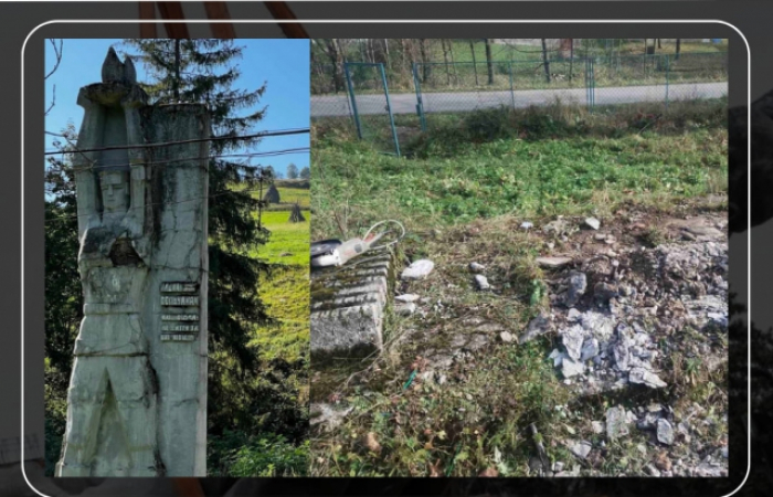 На Міжгірщині демонтували пам'ятник радянському солдату