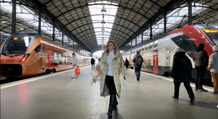 Ужгородка Леся Гичко та команда журналістів УжНУ роблять серію стрічок про швейцарську залізницю
