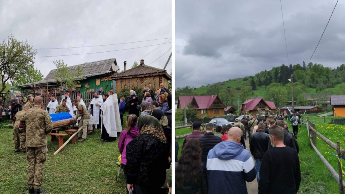 На Закарпатті попрощалися із полеглим на війні Андрієм Сорохманюком